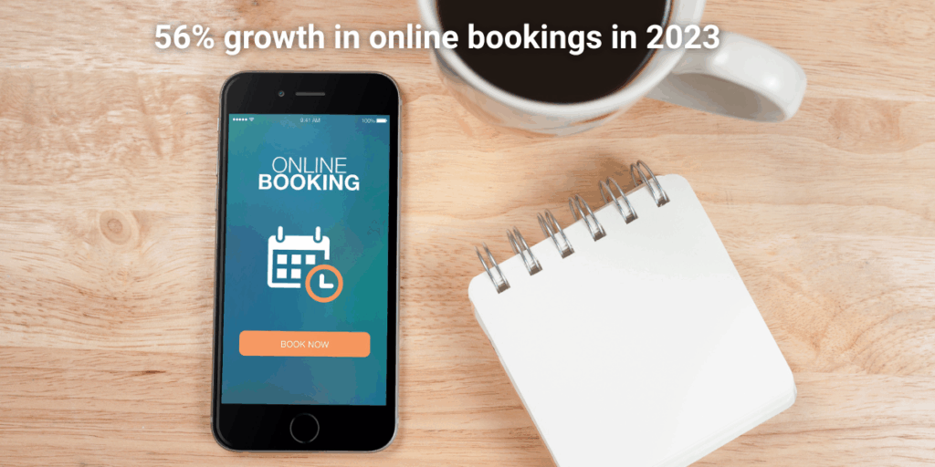 Online bookings for tourism growing